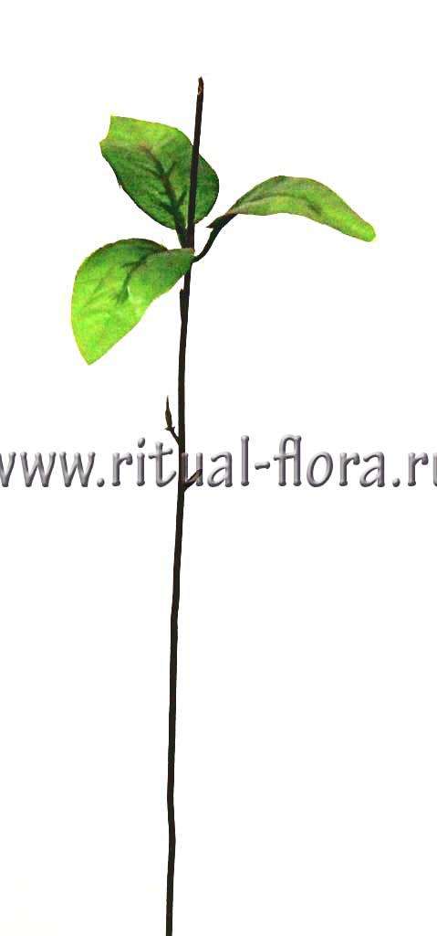 Ножка розы №12 +лист (38см)